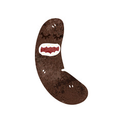 retro cartoon sausage