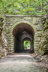 MKT tunnel on Katy Trail, Missouri - obrazy, fototapety, plakaty
