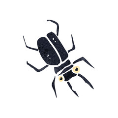 retro cartoon beetle
