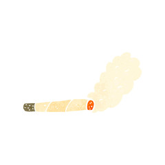 retro cartoon cigarette