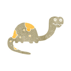 retro cartoon dinosaur