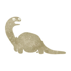 Fototapeta premium retro cartoon dinosaur
