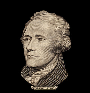 Portrait of  U.S. president Alexander Hamilton