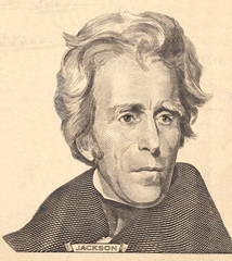 Portrait of  U.S. president Andrew Jackson