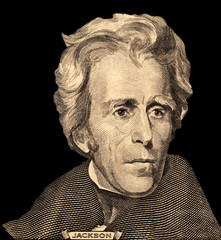 Portrait of  U.S. president Andrew Jackson