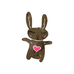 retro cartoon rabbit