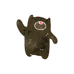 retro cartoon little bear