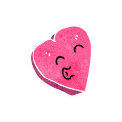 retro cartoon heart