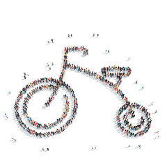 people  shape children's bicycle