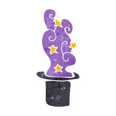 retro cartoon magic top hat