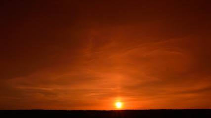 Sunset.