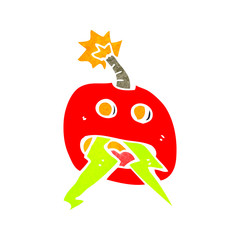 retro cartoon bomb