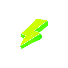 retro cartoon lightning bolt