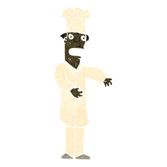 retro cartoon baker