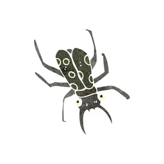 retro cartoon bug