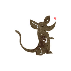 Naklejka premium retro cartoon funny mouse