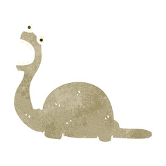 retro cartoon dinosaur