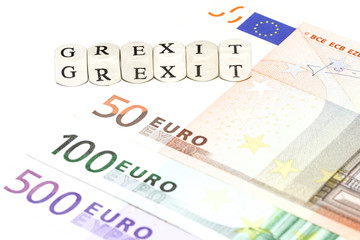 Obraz na płótnie Canvas Griechischer Euroausstieg