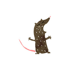 retro cartoon rat