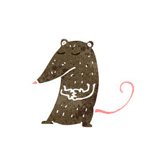 retro cartoon rat