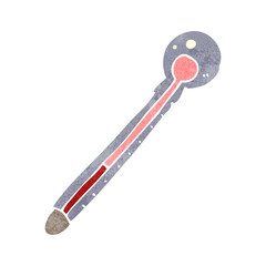 retro cartoon thermometer