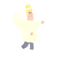 retro cartoon angel