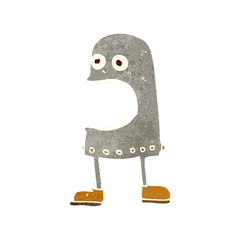 retro cartoon robot