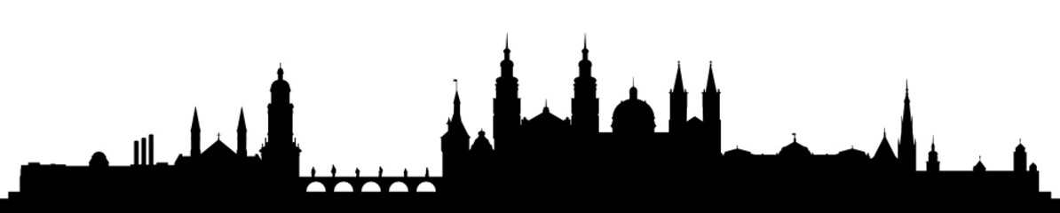 Naklejka premium Skyline Würzburg