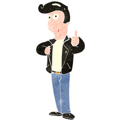 retro cartoon cool guy