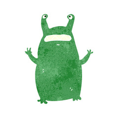retro cartoon alien