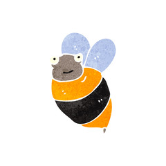 retro cartoon bee