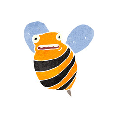 retro cartoon bee