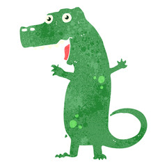 retro cartoon dinosaur
