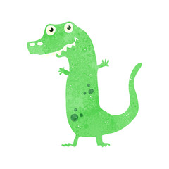 retro cartoon dinosaur