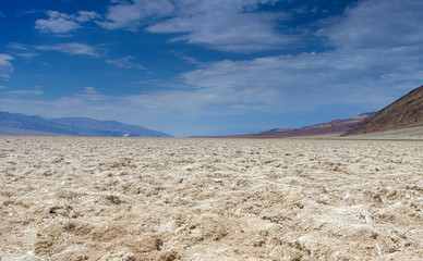 Badwater basin in Californian Death Valley National Park Area Lo