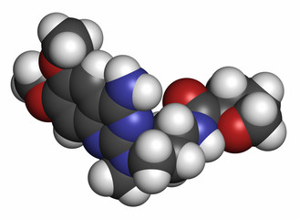 Alfuzosin benign prostate hyperplasia (BPH) drug molecule. A