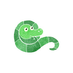 retro cartoon snake