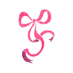 retro cartoon decorative bow