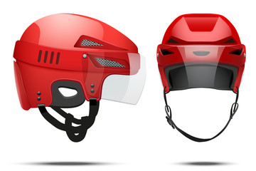 Naklejka premium Classic Hockey Helmet