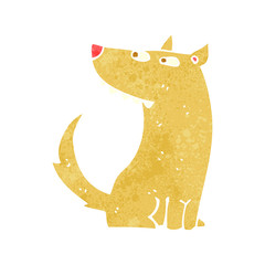 retro cartoon dog