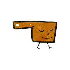 retro cartoon saucepan