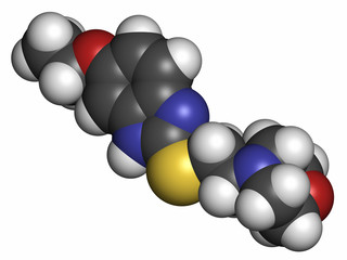 Fabomotizole anxiolytic drug molecule. 
