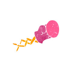 retro cartoon joke boxing glove