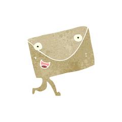 retro cartoon envelope
