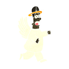 retro cartoon angel