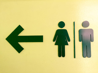 abstract  symbol of the toilet soft focus