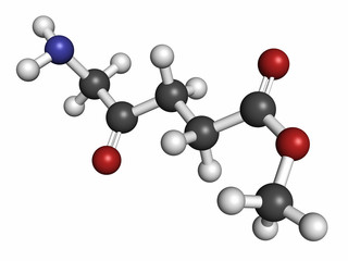 Methyl aminolevulinate non-melanoma skin cancer drug molecule. 