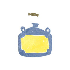 retro cartoon jar
