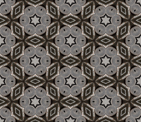 Seamless wire mesh pattern.
Ornamental wallpaper or textile pattern, with intricate metal mesh motives.