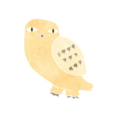 retro cartoon owl